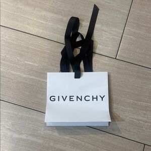 Givenchy White Gift Bag with Black Ribbon Handles